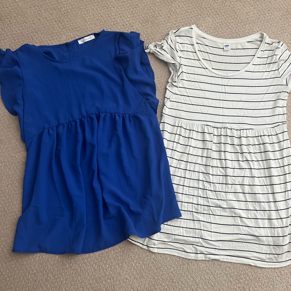 Short sleeve maternity tops